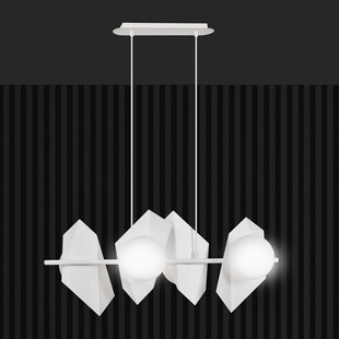 Lampa wisząca Drifton IV biała - nowoczesny design | Emibig