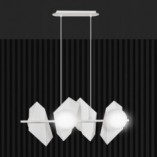 Lampa wisząca Drifton IV biała - nowoczesny design | Emibig