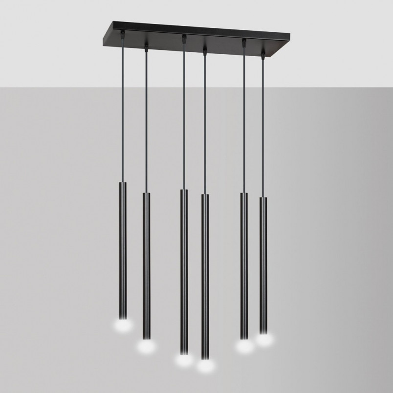 Lampa wisząca Selter VI czarna | Emibig - Minimalistyczny design