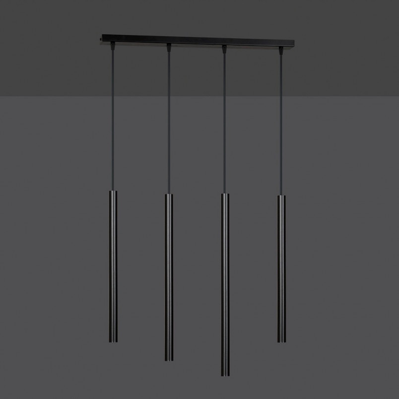 Lampa wisząca Selter IV 60cm czarna Emibig - Minimalistyczny design