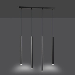 Lampa wisząca Selter IV 60cm czarna Emibig - Minimalistyczny design