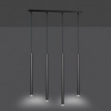 Lampa wisząca Selter IV 60cm czarna Emibig - Minimalistyczny design