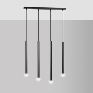 Lampa wisząca Selter IV 60cm czarna Emibig - Minimalistyczny design