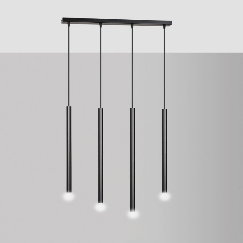 Lampa wisząca Selter IV 60cm czarna Emibig - Minimalistyczny design