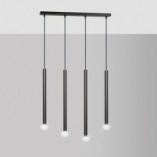 Lampa wisząca Selter IV 60cm czarna Emibig - Minimalistyczny design