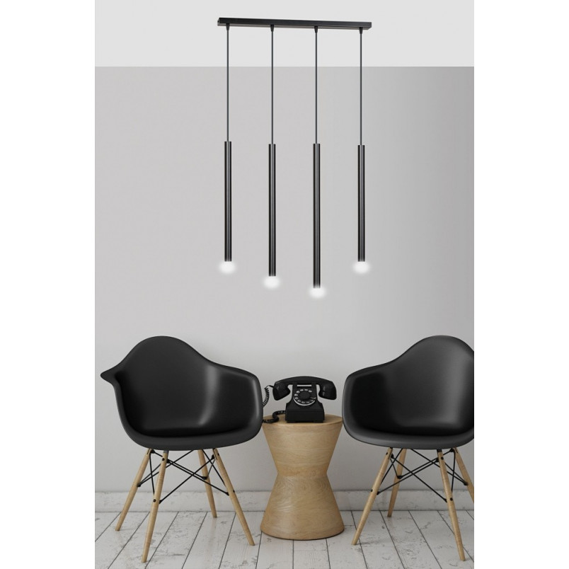 Lampa wisząca Selter IV 60cm czarna Emibig - Minimalistyczny design