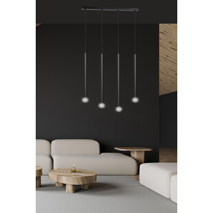 Lampa wisząca Selter IV 60cm czarna Emibig - Minimalistyczny design
