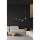 Lampa wisząca Selter IV 60cm czarna Emibig - Minimalistyczny design
