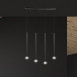Lampa wisząca Selter IV 60cm czarna Emibig - Minimalistyczny design