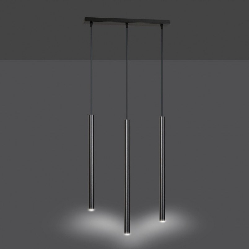 Lampa wisząca Selter III czarna - Emibig | Minimalistyczny design