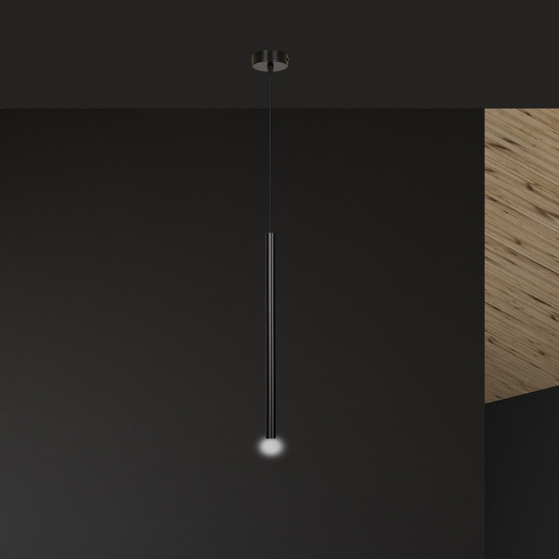 Lampa Wisząca Selter Czarna Emibig | Minimalistyczny Design