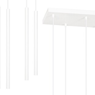 Lampa wisząca Selter IX biała Emibig | Minimalistyczny design