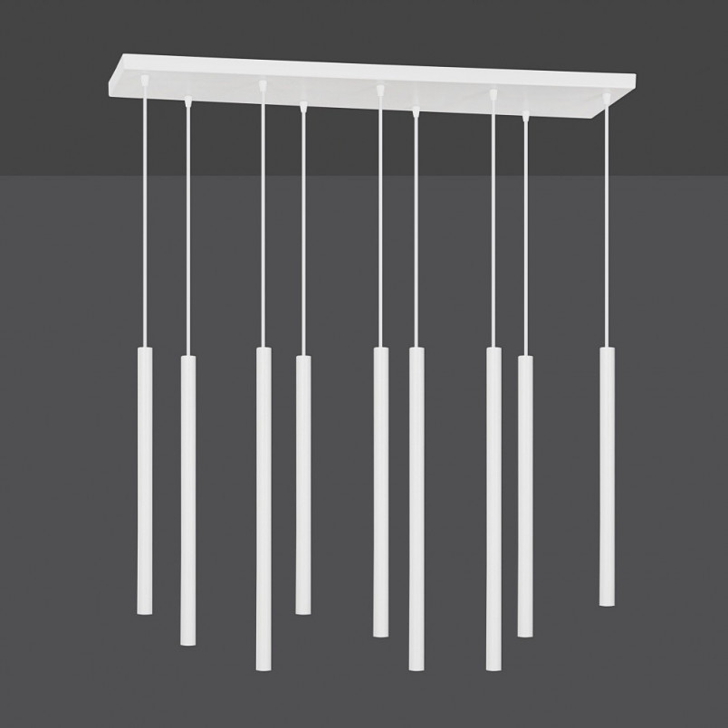 Lampa wisząca Selter IX biała Emibig | Minimalistyczny design