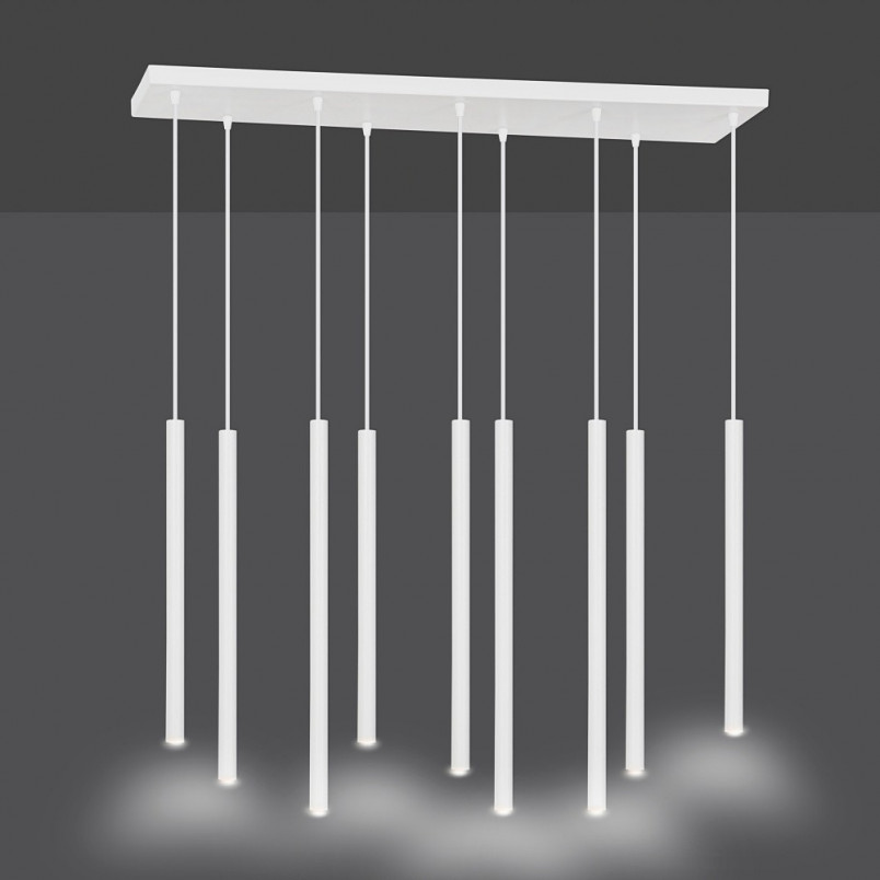 Lampa wisząca Selter IX biała Emibig | Minimalistyczny design