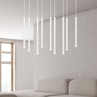 Lampa wisząca Selter IX biała Emibig | Minimalistyczny design