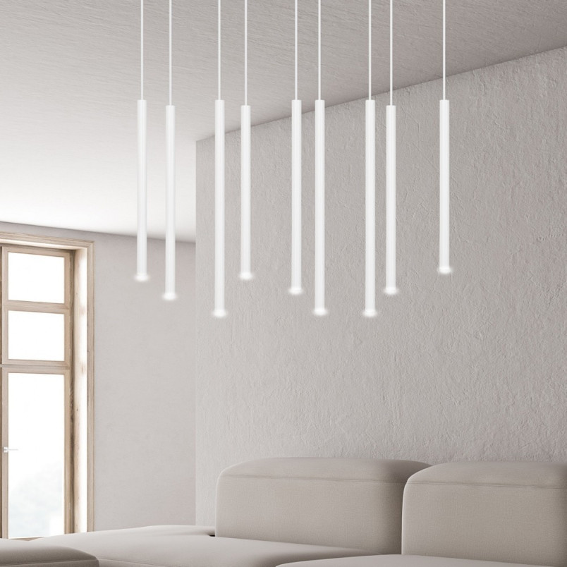 Lampa wisząca Selter IX biała Emibig | Minimalistyczny design