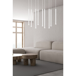 Lampa wisząca Selter IX biała Emibig | Minimalistyczny design