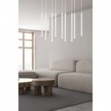 Lampa wisząca Selter IX biała Emibig | Minimalistyczny design