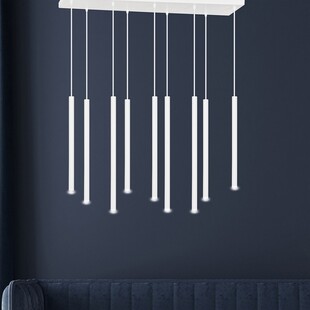 Lampa wisząca Selter IX biała Emibig | Minimalistyczny design