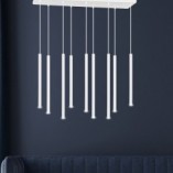 Lampa wisząca Selter IX biała Emibig | Minimalistyczny design