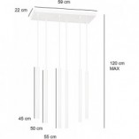Lampa wisząca Selter VI biała | Emibig - Minimalistyczny Design