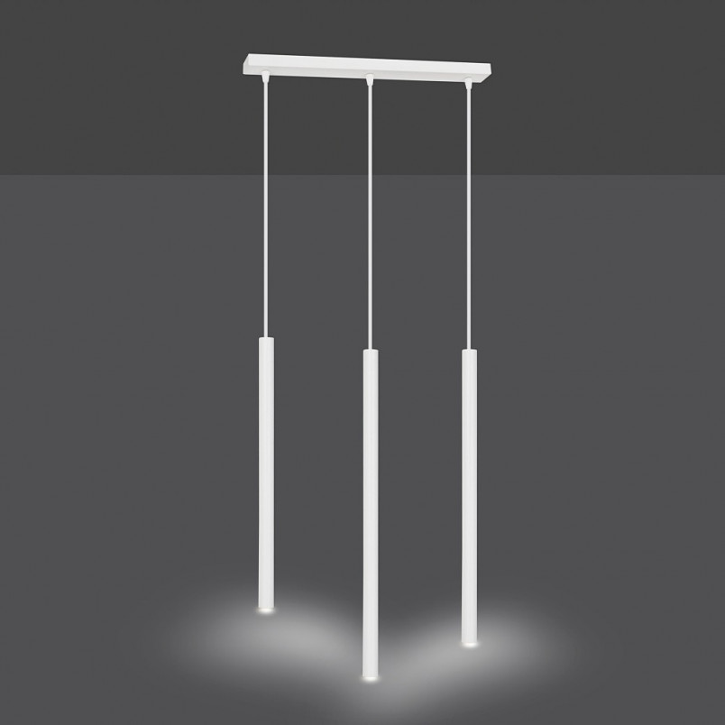 Lampa wisząca Selter III biała Emibig | Minimalistyczny design