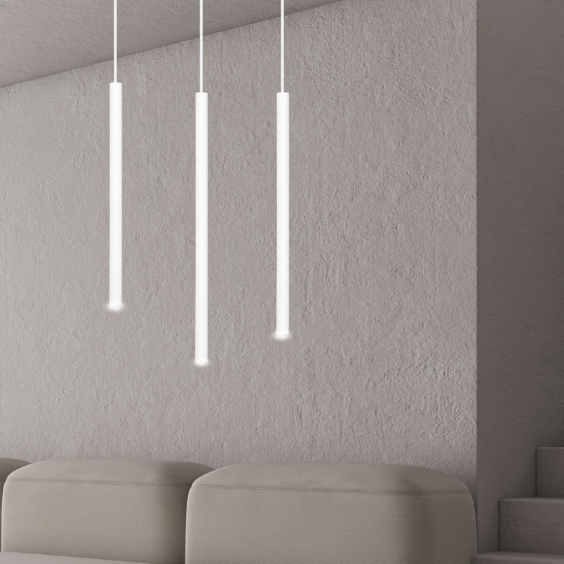 Lampa wisząca Selter III biała Emibig | Minimalistyczny design