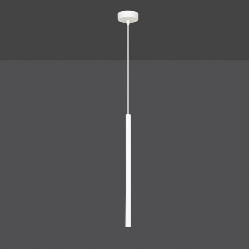 Lampa wisząca Selter biała Emibig | Minimalistyczny design