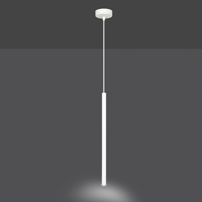 Lampa wisząca Selter biała Emibig | Minimalistyczny design