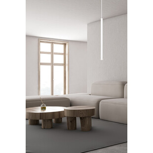 Lampa wisząca Selter biała Emibig | Minimalistyczny design
