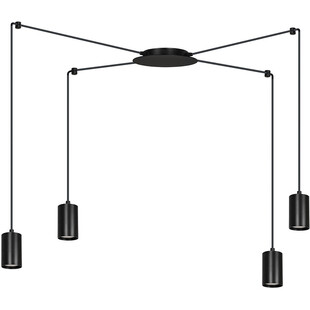 Lampa wisząca "Pająk" Traker IV czarna Emibig | Sklep Lamp