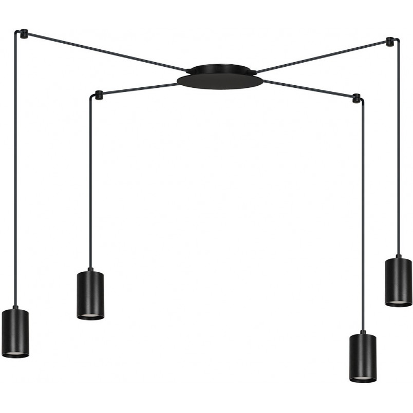 Lampa wisząca "Pająk" Traker IV czarna Emibig | Sklep Lamp