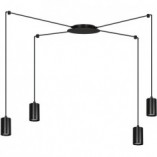 Lampa wisząca "Pająk" Traker IV czarna Emibig | Sklep Lamp