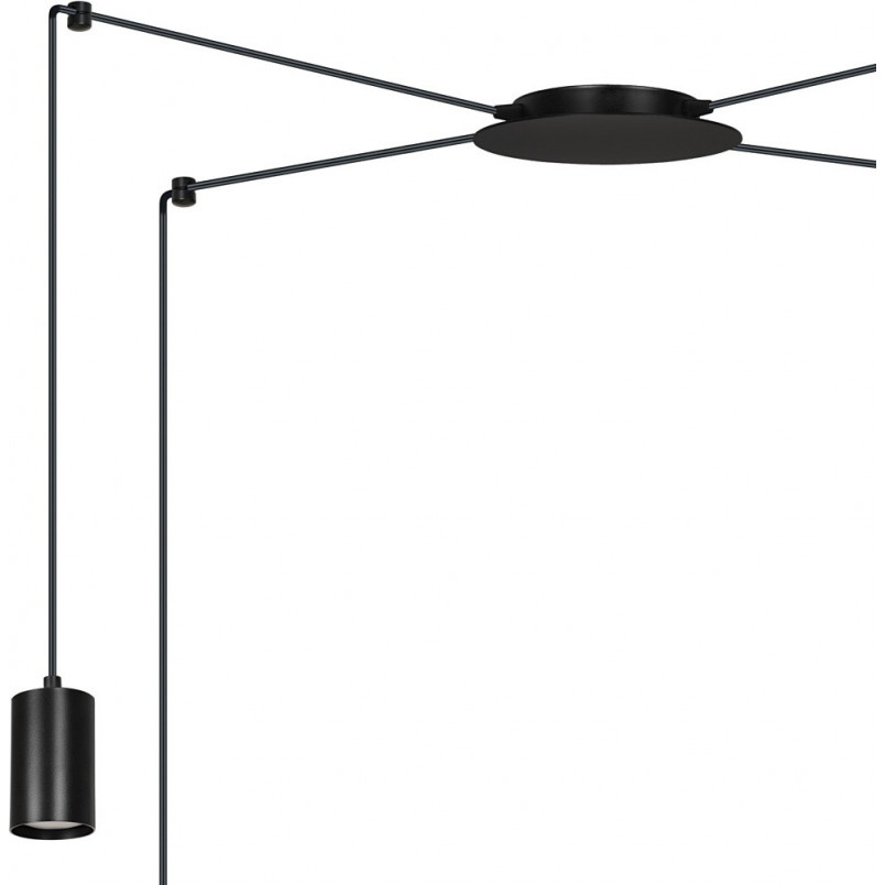 Lampa wisząca "Pająk" Traker IV czarna Emibig | Sklep Lamp
