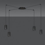 Lampa wisząca "Pająk" Traker IV czarna Emibig | Sklep Lamp