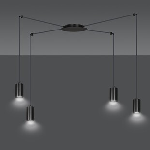 Lampa wisząca "Pająk" Traker IV czarna Emibig | Sklep Lamp