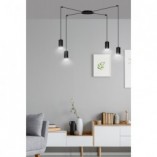 Lampa wisząca "Pająk" Traker IV czarna Emibig | Sklep Lamp