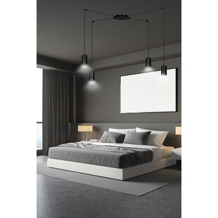 Lampa wisząca "Pająk" Traker IV czarna Emibig | Sklep Lamp