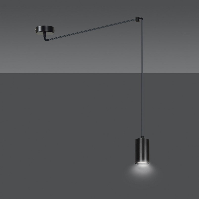 Lampa wisząca "Pająk" czarna Emibig - Regulowana wysokość