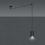 Lampa wisząca "Pająk" czarna Emibig - Regulowana wysokość