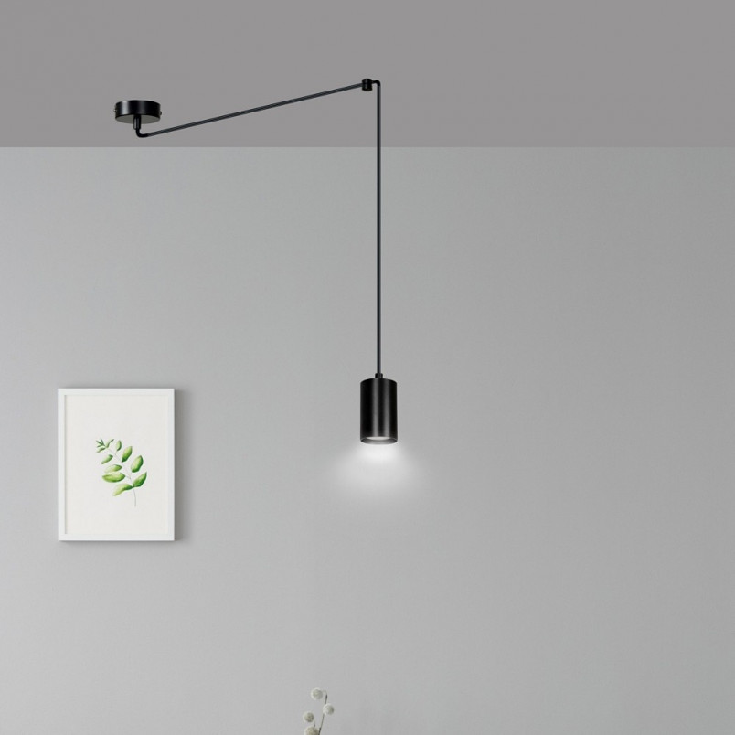 Lampa wisząca "Pająk" czarna Emibig - Regulowana wysokość