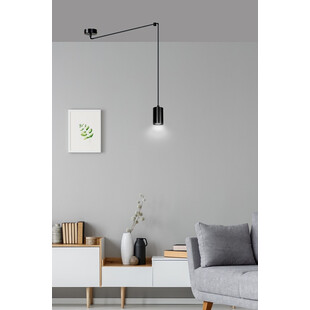 Lampa wisząca "Pająk" czarna Emibig - Regulowana wysokość