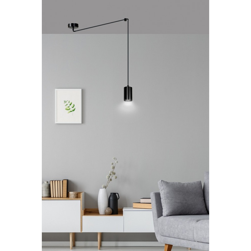 Lampa wisząca "Pająk" czarna Emibig - Regulowana wysokość