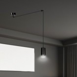 Lampa wisząca "Pająk" czarna Emibig - Regulowana wysokość