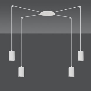 Lampa wisząca Pająk biała Emibig | Regulowana, nowoczesna