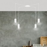 Lampa wisząca Pająk biała Emibig | Regulowana, nowoczesna
