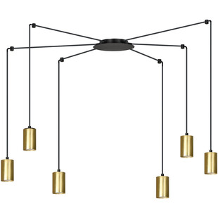 Lampa wisząca "Pająk" Glamour Traker VI - Emibig | Złoto