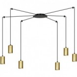Lampa wisząca "Pająk" Glamour Traker VI - Emibig | Złoto