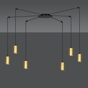 Lampa wisząca "Pająk" Glamour Traker VI - Emibig | Złoto