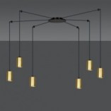 Lampa wisząca "Pająk" Glamour Traker VI - Emibig | Złoto